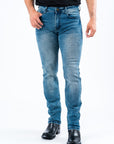Pax Men's Dark Blue Slim Stretch Jeans