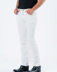 Pax Men's White Slim Stretch Jeans