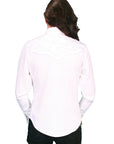 Floral Tooled Emb. Blouse - PL-654