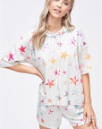 Stars tie dye pajamas -clearance