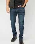 Pax Men's Dk. Blue Aged Slim Stretch Jeans