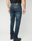 Pax Men's Dk. Blue Aged Slim Stretch Jeans
