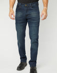 Pax Men's Dk Blue Slim Stretch Jeans