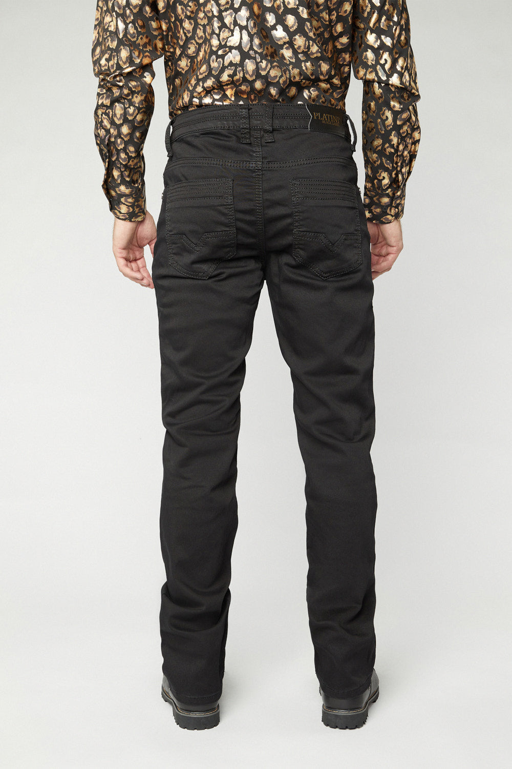 Slade Men&#39;s Black Relaxed Fit Stretch Pants