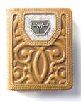 Men's Genuine Leather Wallets - Khaki