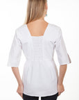 3/4 Sleeve Tie Waist Blouse - PSL-179