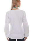 L/s 4 Button Front Blouse - PSL-194