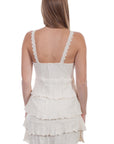 Crochet Strap Layered Dress - PSL-220