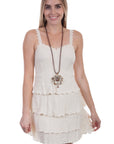 Crochet Strap Layered Dress - PSL-220