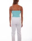 Elastic Waist Crochet Front Pant - PSL-250
