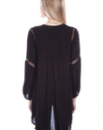 Tunic W/waffle Weave Insets - PSL-259