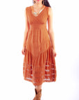 Sleeveless Dress W/tie Back - PSL-269