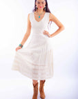 Sleeveless Dress W/tie Back - PSL-269