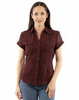 Cap Sleeve Blouse - PSL-275