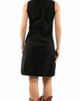 Sleeveless Dress W/pockets & Emb - PSL-278