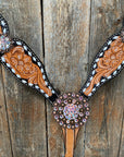 Classic AB Browband/One Ear Tack Set with Wither Strap  