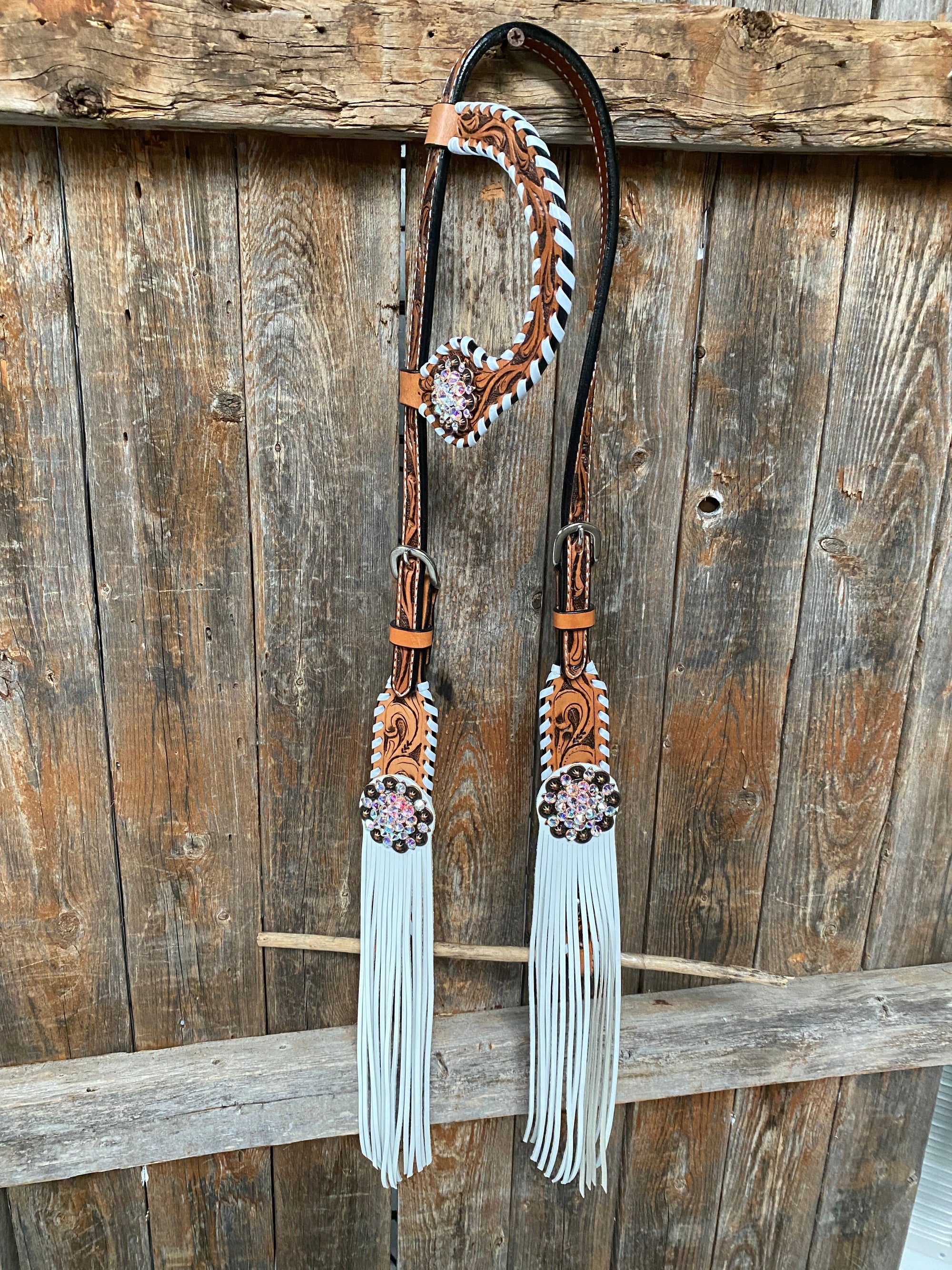 Whipstitch AB Browband/One Ear Tack Set with Wither Strap  