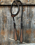 Two Tone Honeycomb One Ear Headstall / Bridle 
