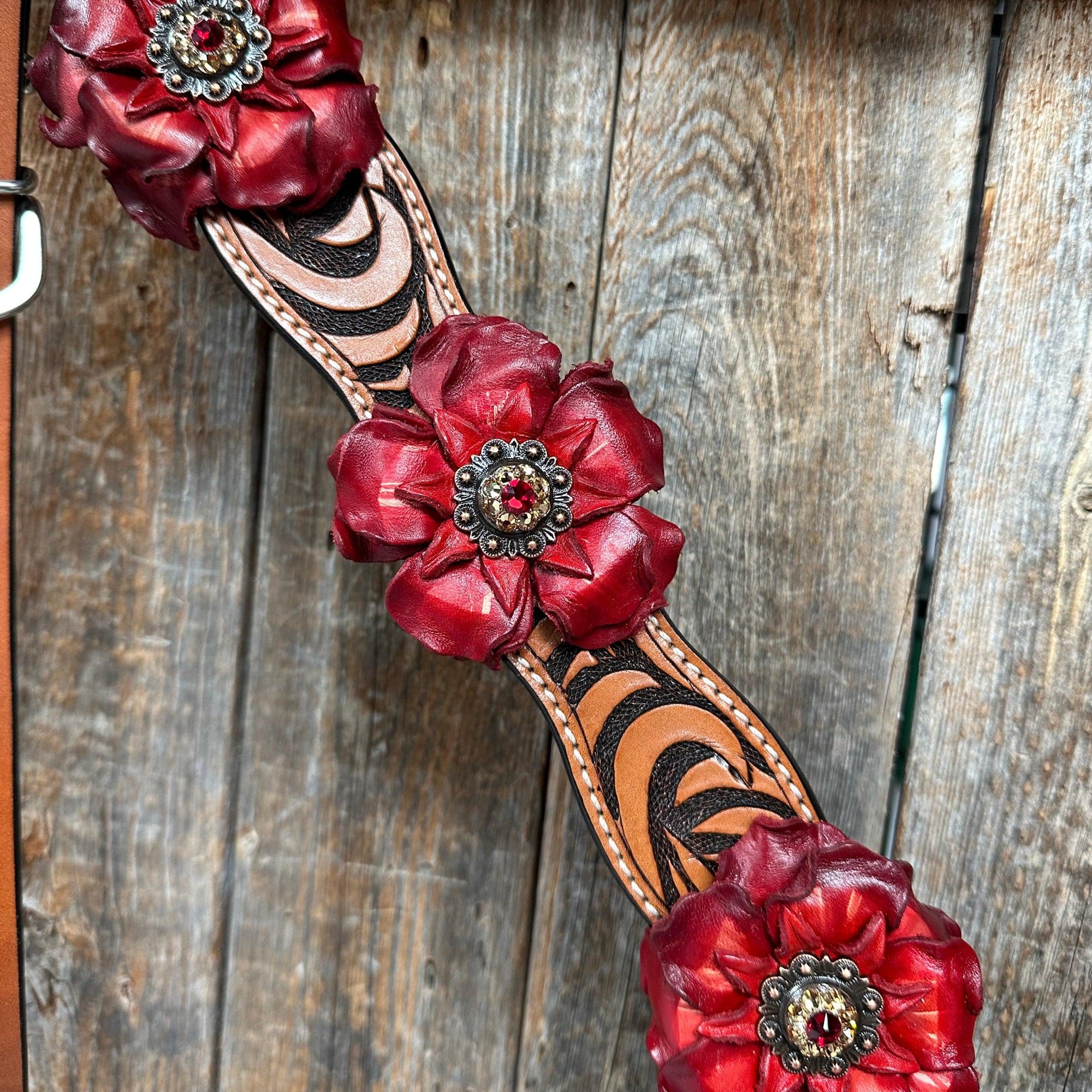 Zebra Ruby Browband / Breastcollar Tack Set 