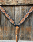 Floral Tooled Buckstitch Breastcollar