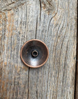 Copper Turquoise Fleur De Lis Concho 1.25” W120L
