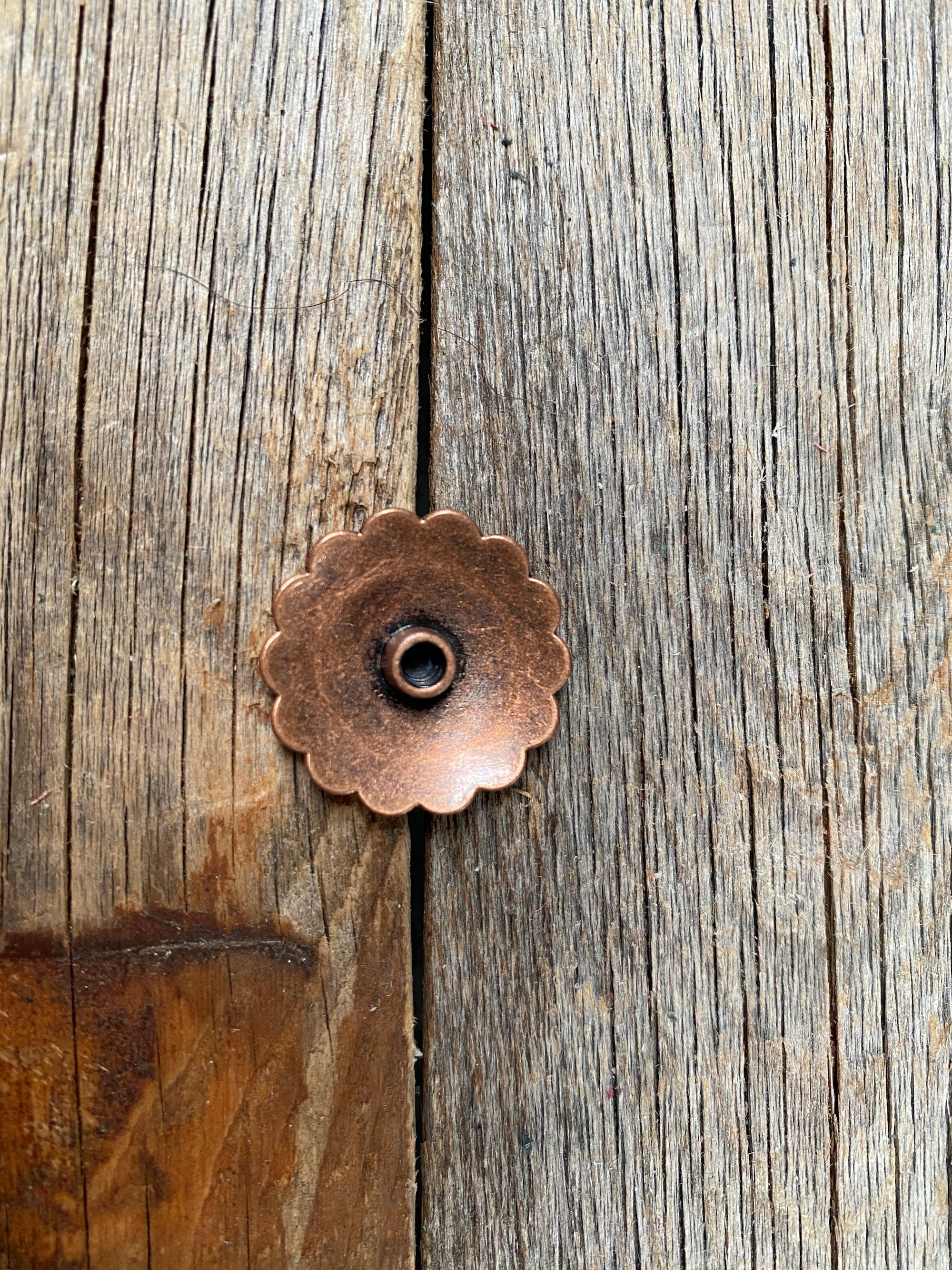 Copper Turquoise Concho 1.5&quot; W103L