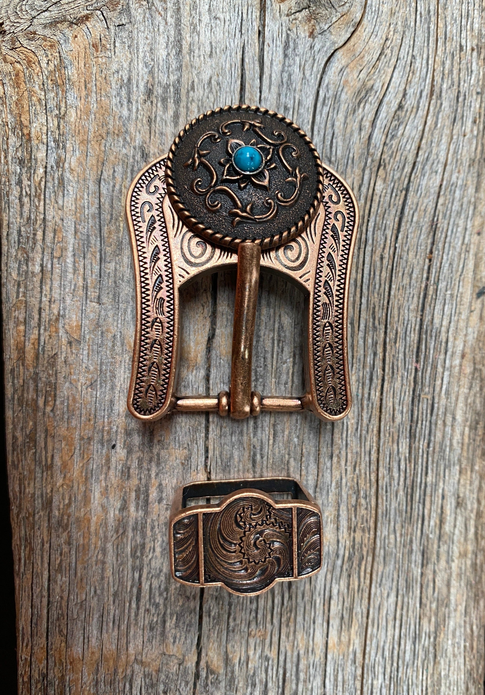 Copper Turquoise Concho Buckle Adapter W180COBA