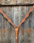 Basketweave Scalloped Light Oil Breastcollar
