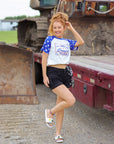 BLACK- Shenandoah Stud Shorts