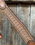 Copper and Silver Dot Rough-Out Breastcollar 