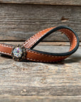 Crystal Medium Oil Rustic Tie Down Keepers