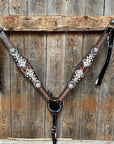 Cowhide Clear Browband/One Ear Tack Set 
