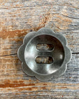 Antique Silver Scalloped Slotted Concho 1.5" W165AL