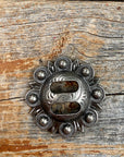 Antique Silver Berry Slotted Concho 1.5" W173L