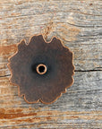 Copper Turquoise Round Concho 1.5"  W128L