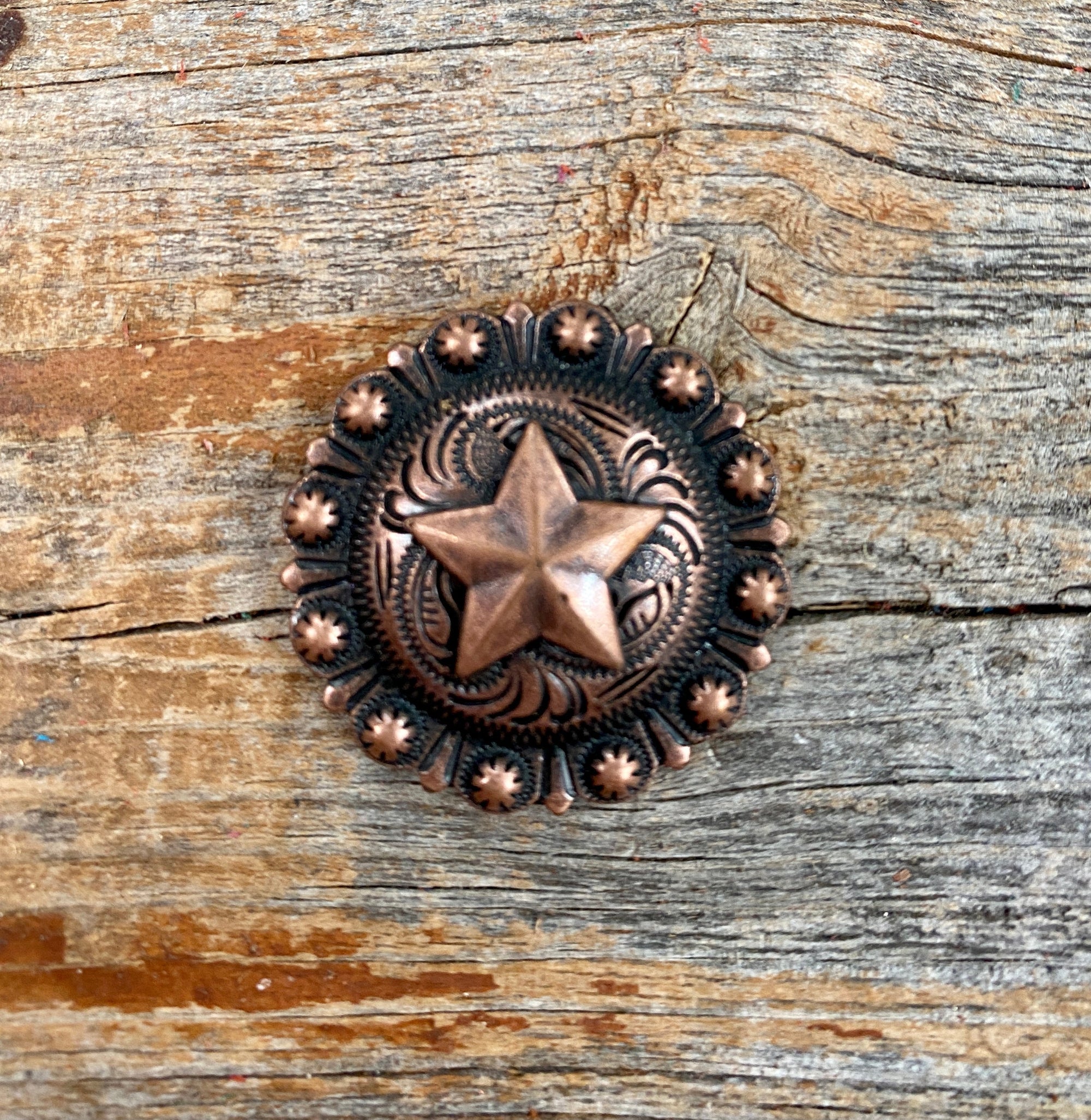 Copper Star Concho 1.25&quot; W175L