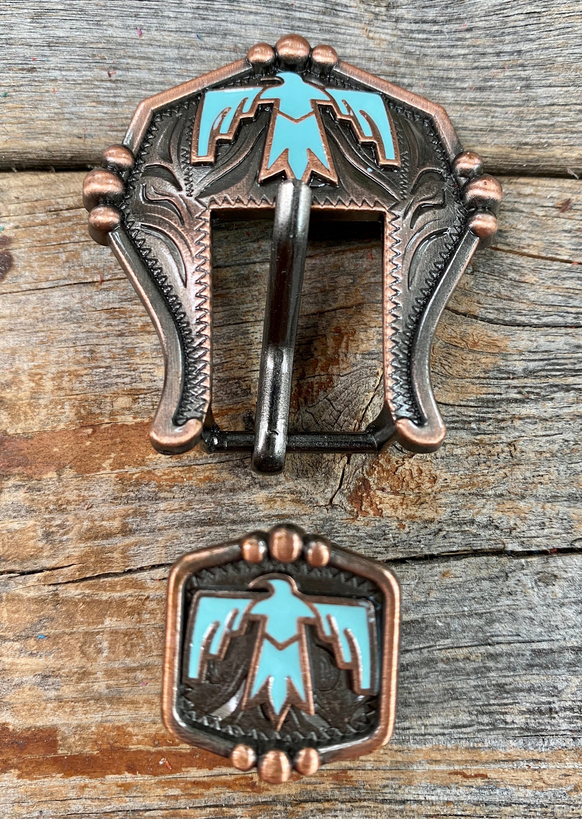 Copper Thunderbird Buckle W116B