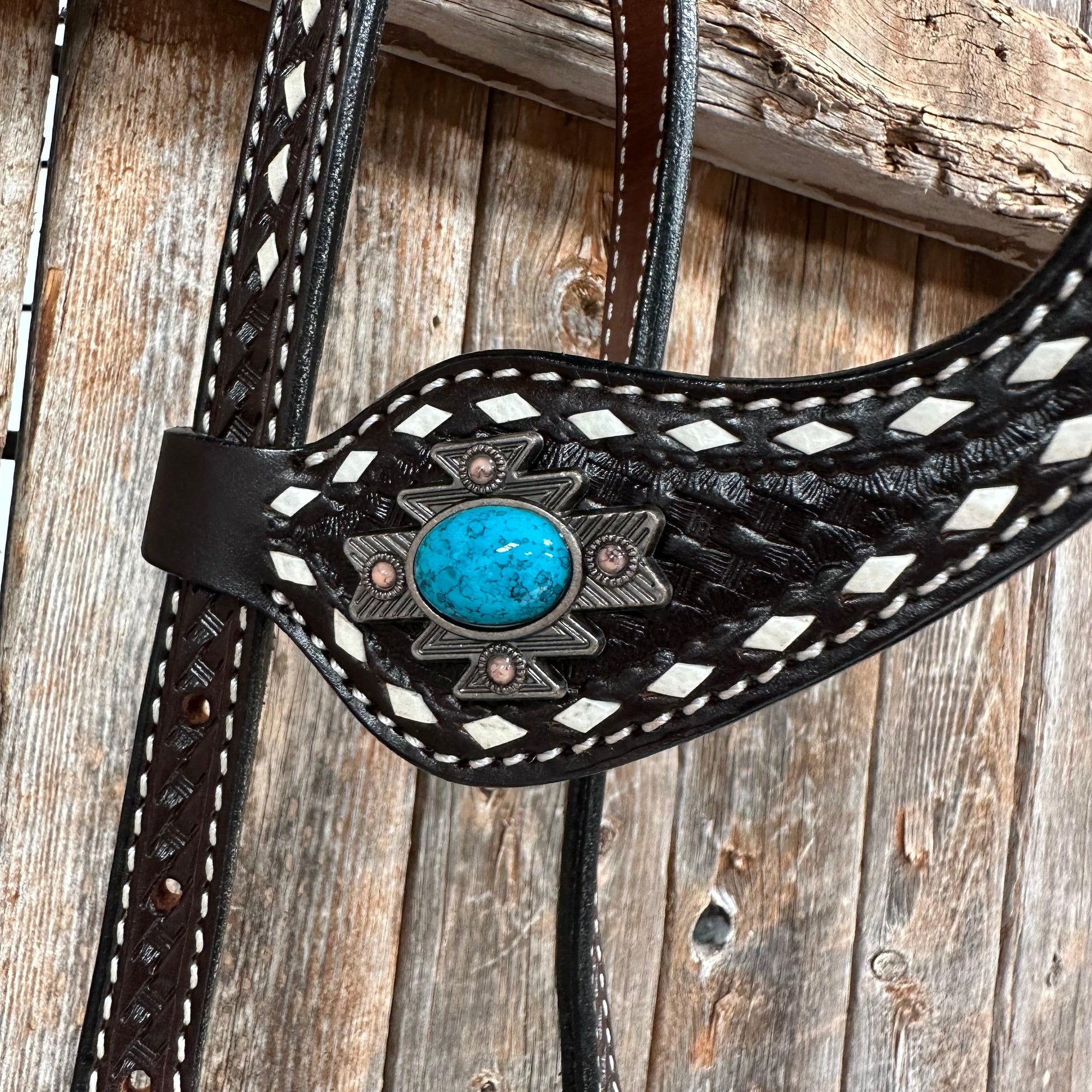 Buckstitch Southwest Turquoise Headstall / Bridle 