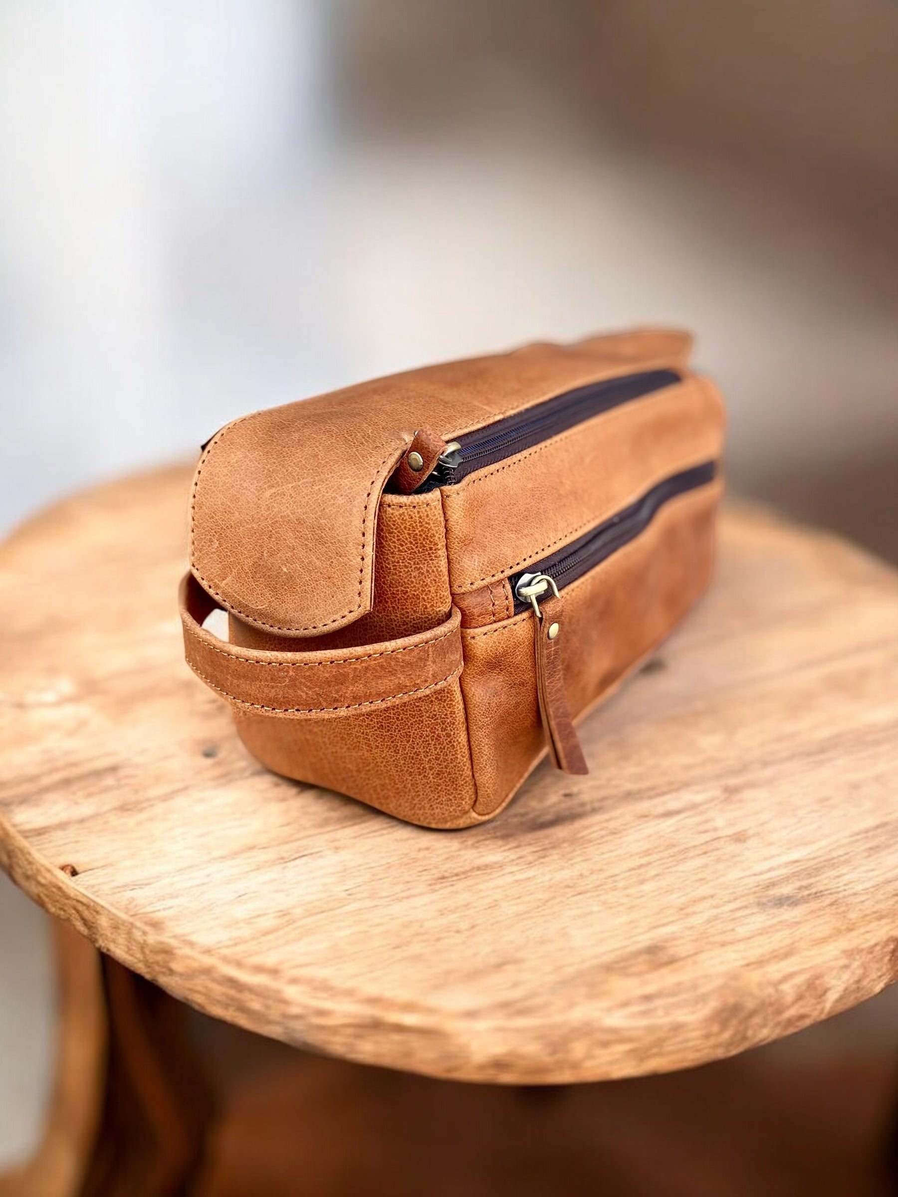Full Grain Leather Toiletry