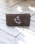 Bucking Horse Rustic Leather Wallet