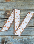 Pink and Tan Western Skinny Mini Wild Rag Scarf / Cowgirl Necktie 