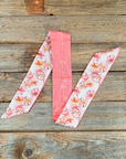 Pink Western Skinny Mini Wild Rag Scarf / Cowgirl Necktie 