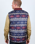 Mens Insulated Reversible Vest - Wine