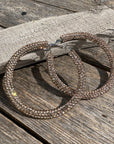 Champagne Western Bling Hoop Fashion Earrings