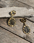 Dark Rodeo Style Animal Print Fashion Earrings