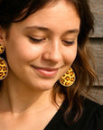 Light Rodeo Style Animal Print Fashion Earrings