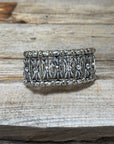 Western Silver Leaf and Bead Fashion Bracelets  - Clear