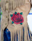 Wild Rose Fringe Vest