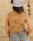 Wild Rose Fringe Vest