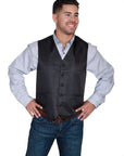 No Lapel Diamond Dot Vest - RW251NBX